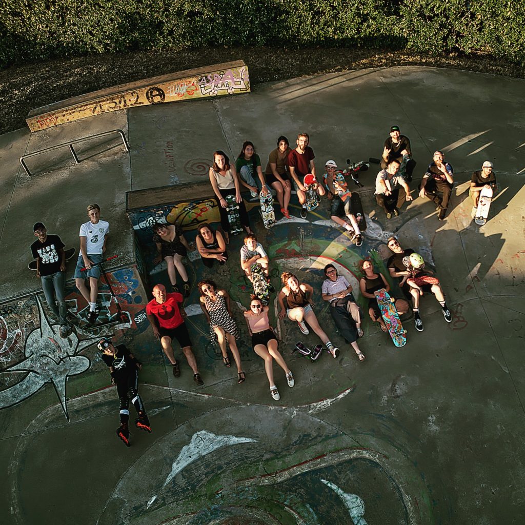 vue aérienne skatepark de cholet