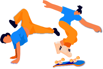 skate et breakdance