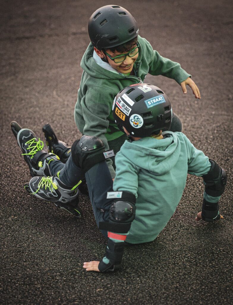 enfants et roller