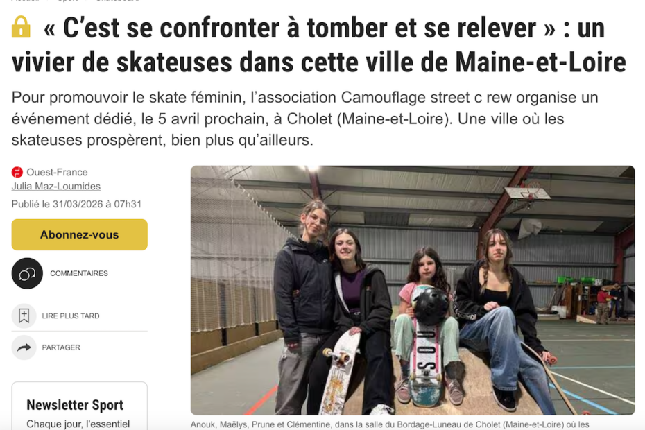 ouest france skate 2026