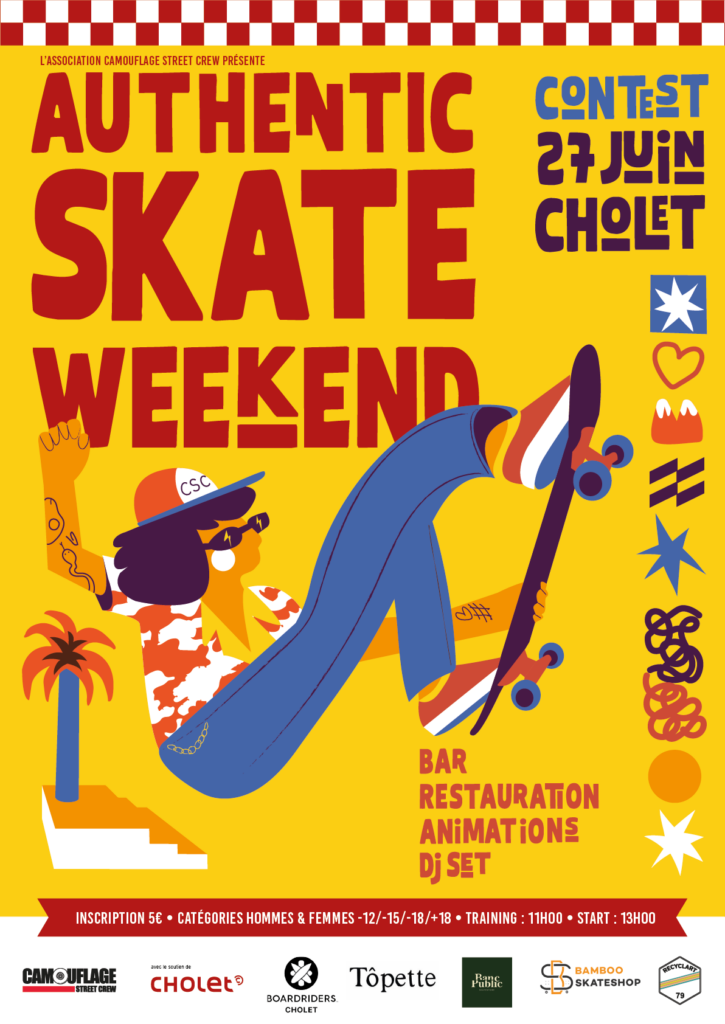 affiche authentic skate weekend 2026